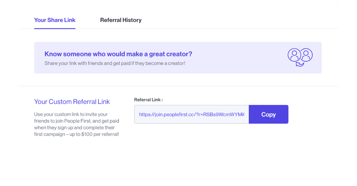 Creator Portal Update: The Referral Dashboard
